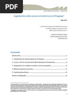 DOCUMENTO TÉCNICO  - URUGUAY  1 Legislación sobre acceso a la  tierra en el Uruguay