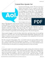 AOL Hell: An AOL Content Slave Speaks Out - News