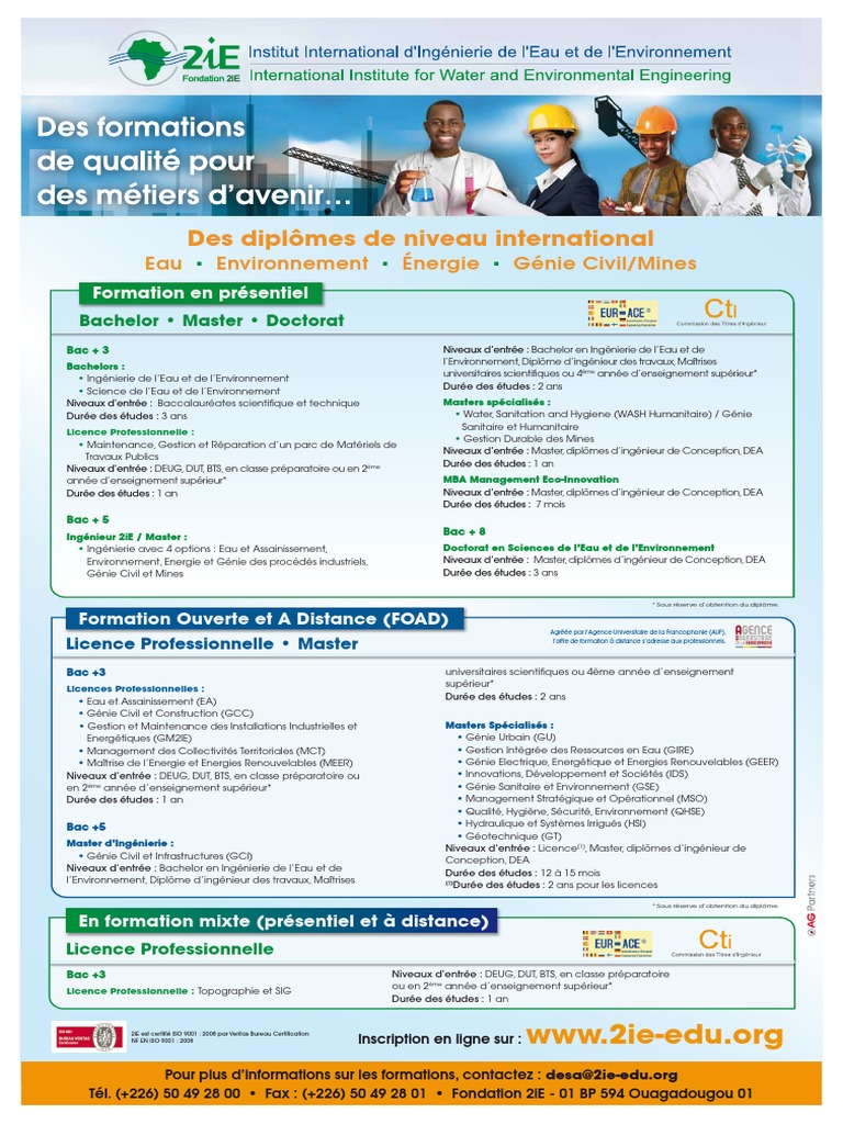 2ie-Offre de Formation 2012 | PDF | Ingénieur | Formation à distance