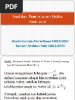 Soal Fisika Kuantum 1