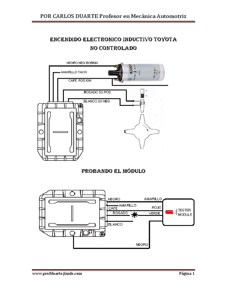 Diagramas Sistemas de Encendido Electronico Inductivo PDF | PDF ...