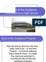 The Role of The Guidance Counsellor in A High School
