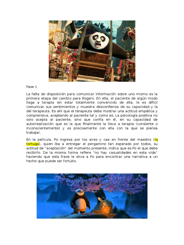 Psicología Positiva en Kung Fu Panda | PDF | Psicoterapia | Sicología