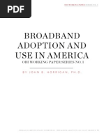 Broadband Adoption and Use in America