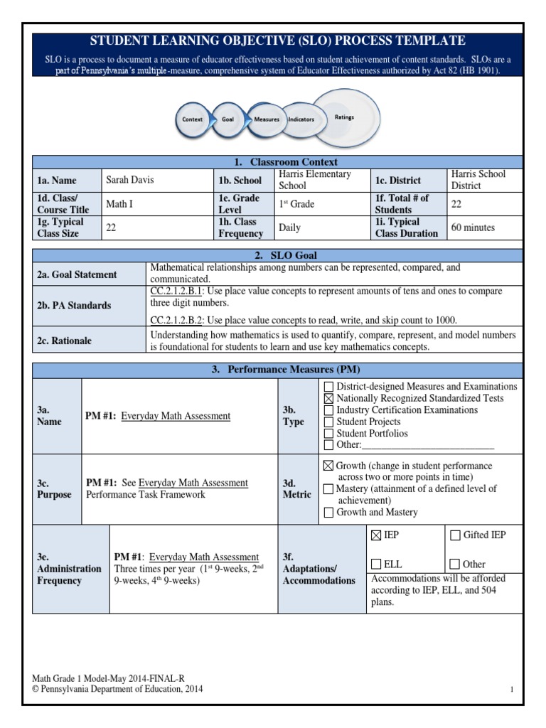 Math Grade 1 Model-May 2014-FINAL-R | PDF | Educational Assessment ...