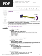 University of Alberta ANSYS Tutorials - NonLinear Analysis