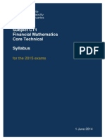 Subject CT1 Financial Mathematics Core Technical Syllabus: For The 2015 Exams