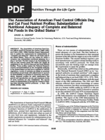 AAFCO Dog & Cat Nutrient Profiles