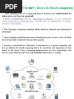 Implications of Security Issues in Cloud Computing: Application Software Internet-Enabled Devices