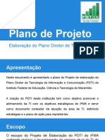 Plano de Elaboração do PDTI do IFMA