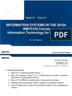 Week 01 - Topic 01 - Information Systems in The 2010s