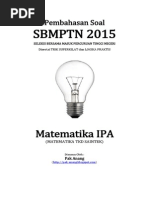 Download Pembahasan Soal SBMPTN 2015 Matematika IPA Kode 522 Full Version by Yustina Yasin SN273237454 doc pdf