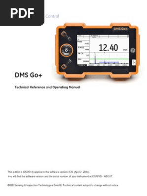Dms Go Plus Operating Manual English Calibration Ultrasound