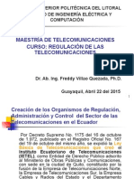 Maestria de Telecomunicaciones IV, Marco Regulatorio de Las Telecomunicaciones Version 2