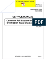 DENSO Common Rail Isuzu 6HK1 6SD1 Service Manual Pages