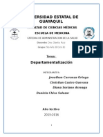 Depertamentalizacion