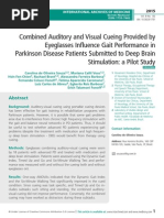 Combined Auditory and Visual Cueing Provided by Eyeglasses Inflence Gait Performance in Parkinson Disease Patients Submitted to Deep Brain Stimulation