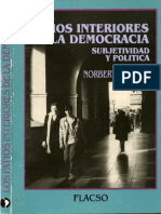 Norbert Lechner - Los Patios Interiores de La Democracia Subjetividad y Política