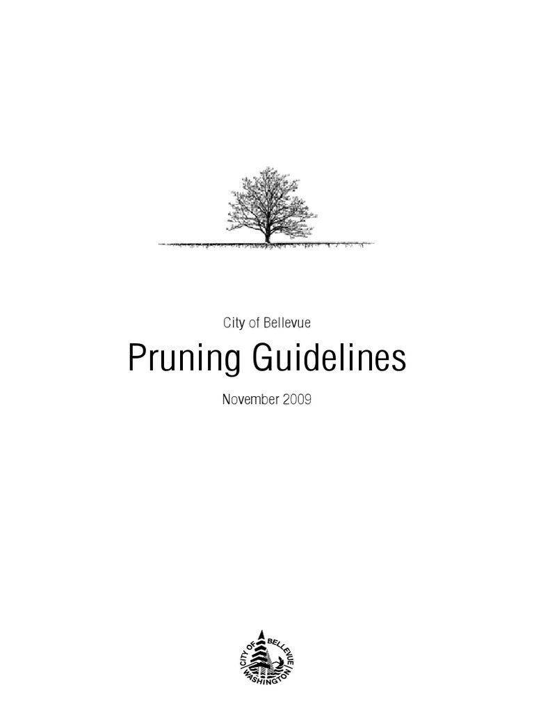 Tree Pruning Guidelines | PDF | Home & Garden