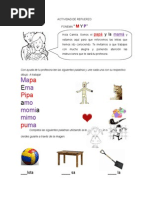 Actividades con M y P para Niños | PDF