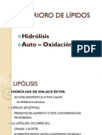 Deterioro de Lipidos