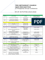 CLPAC Calendar of Activities 2015-2016