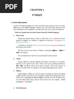 Turkish and English in Daily Activity