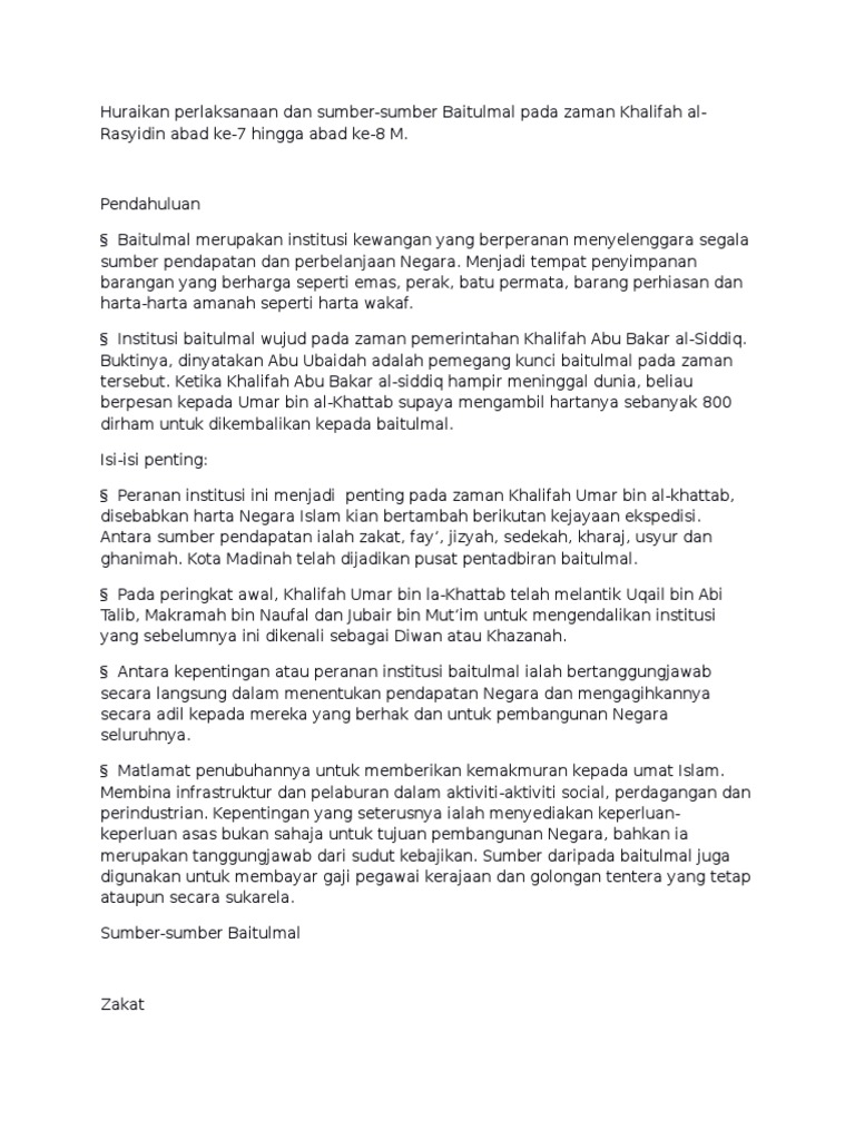 Huraikan Perlaksanaan Dan Sumber Pdf