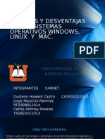 Ventajas y Desventajas de Los Sistemas Operativos Windows