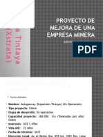 Proyecto de Mejora de Una Empresa Minera