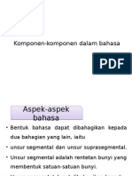 Komponen-komponen Dalam Bahasa - PKU SEM 1