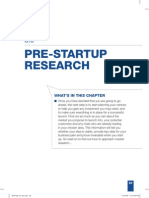Pre-Startup Research: What'S in This Chapter