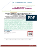 FORMULATION DEVELOPMENT OF FLOATING DRUG DELIVERY SYSTEM (FDDS) FOR LAFUTIDINE C.V.S.Raghu Kiran, C.Gopinath