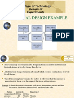 2 Factorial Design Example: College of Technology Design of Experiments