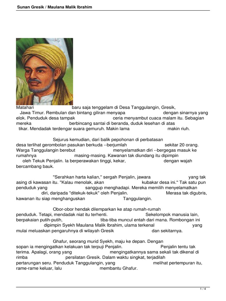Sunan Gresik Maulana Malik Ibrahim