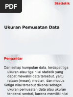 Makalah Ukuran Pemusatan Data