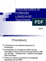Download Procedures in Foreign Language Teaching by esraerkocak SN27328892 doc pdf