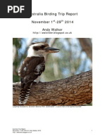Download Australia 2014 Birding Trip Report by AWBirder SN273291963 doc pdf