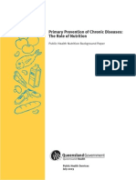 Primary Prevention of Chronic Diseases: The Role of Nutrition