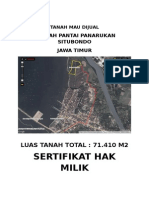 Tanah Mau Dijual Situbondo