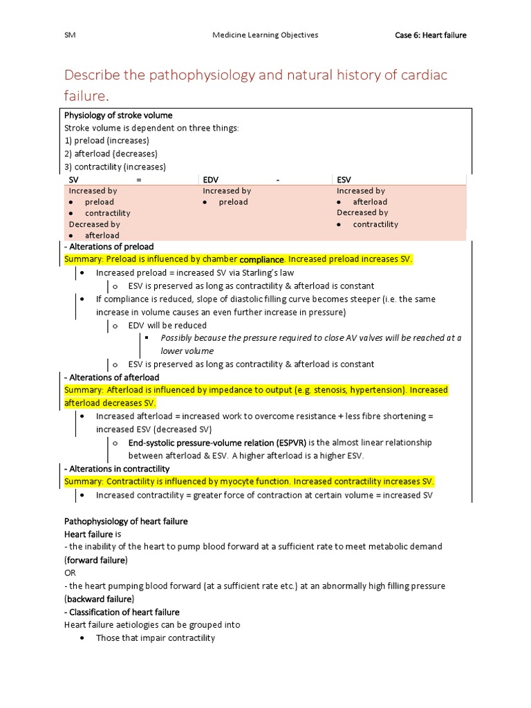 Heart Failure Pathophysiology Overview | PDF | Heart Failure | Heart