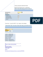 SAP Program For Dumping Already Posted Invoices