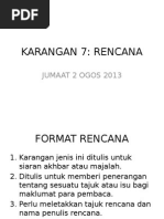 Karangan Umum-Rencana