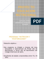 PROYECTO EDUCACION NUTRICIONAL