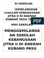 Visi Sekolah Menggemilangkan Sekolah Kebangsaan Jitra Ii Di Daerah Kubang Pasu Tahun 2015 Misi Sekolah