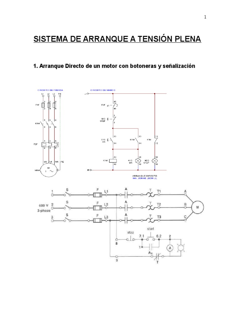 Sistema de Arranque de MOTORES | PDF | Corriente eléctrica | Esfuerzo ...
