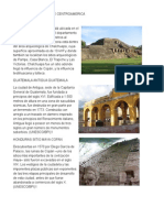 Patrimonio Cultural de Centroamerica