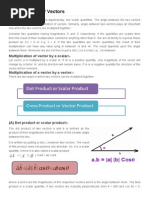 Multiplication of Vectors