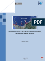 Escenario de Sismo y Tsunami en El Borde Occidental de La Region Central Del Peru - Igp