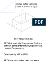 APT Part Programming